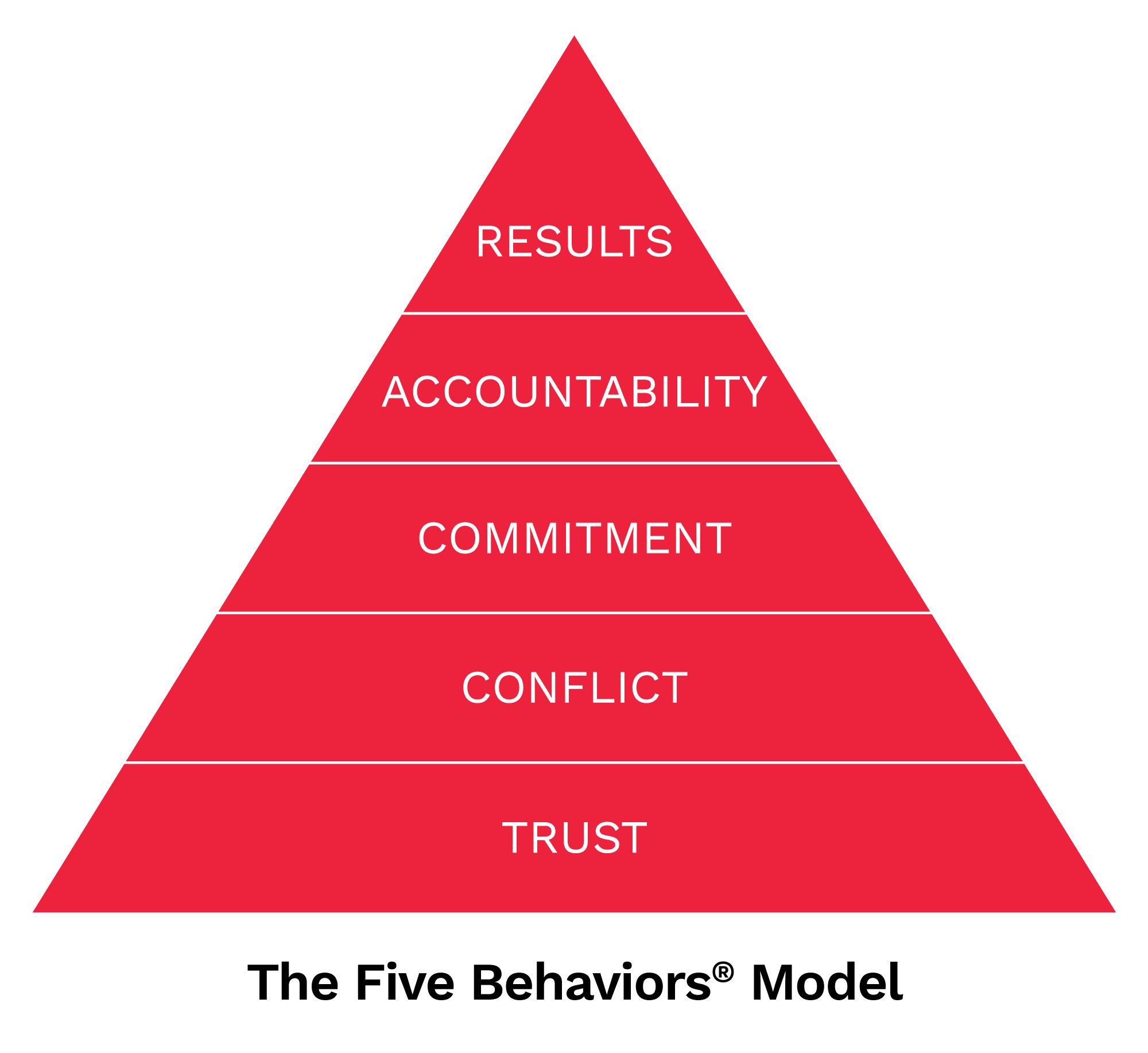 The Five Behaviors® model provides a comprehensive framework for building strong, effective teams