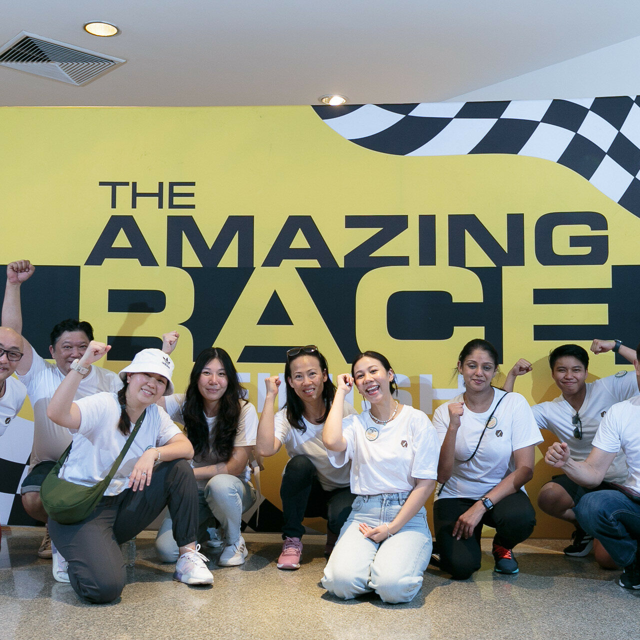 A race by minivans or public transport from challenge to challenge based on the famous TV-show The Amazing Race