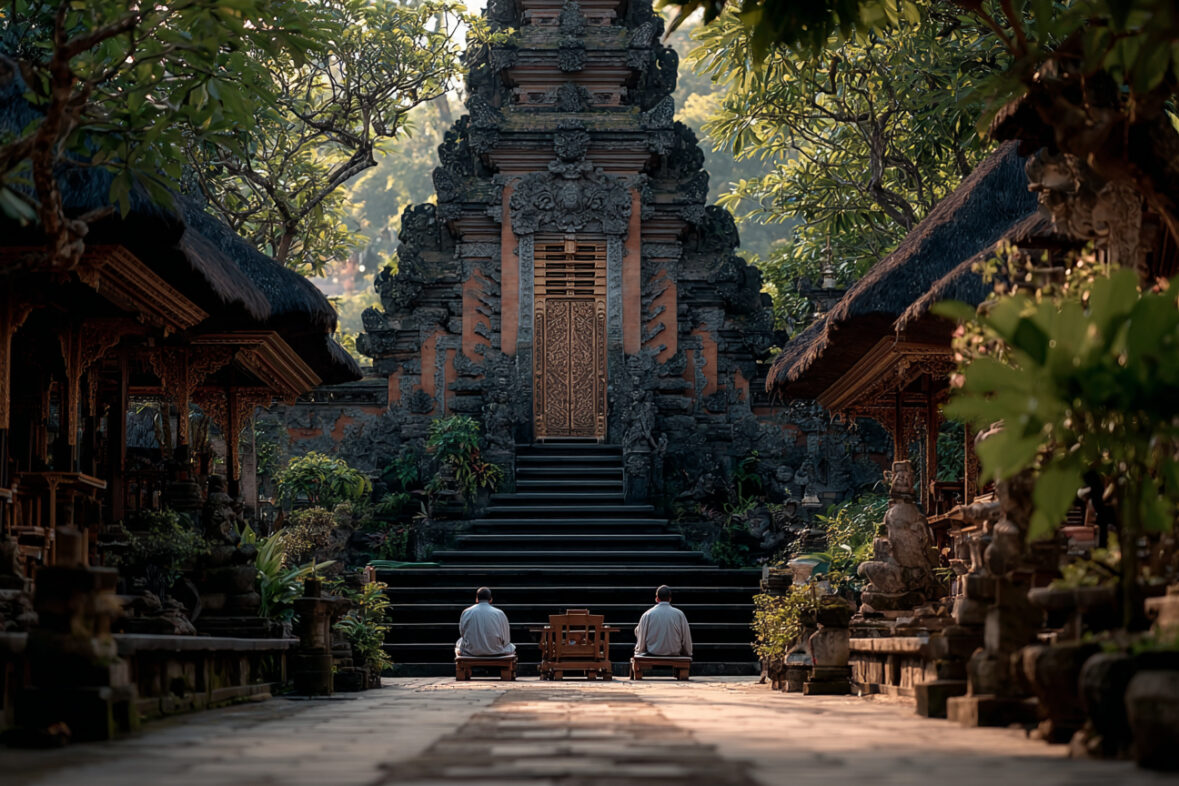 Team alignment through a Balinese temple quest