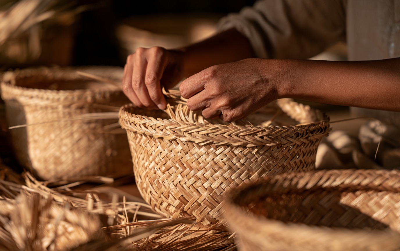 Hands-On Crafting Encourages Patience and Focus_ Hands-on traditional Balinese craft activity encouraging patience, focus, and mindful teamwork